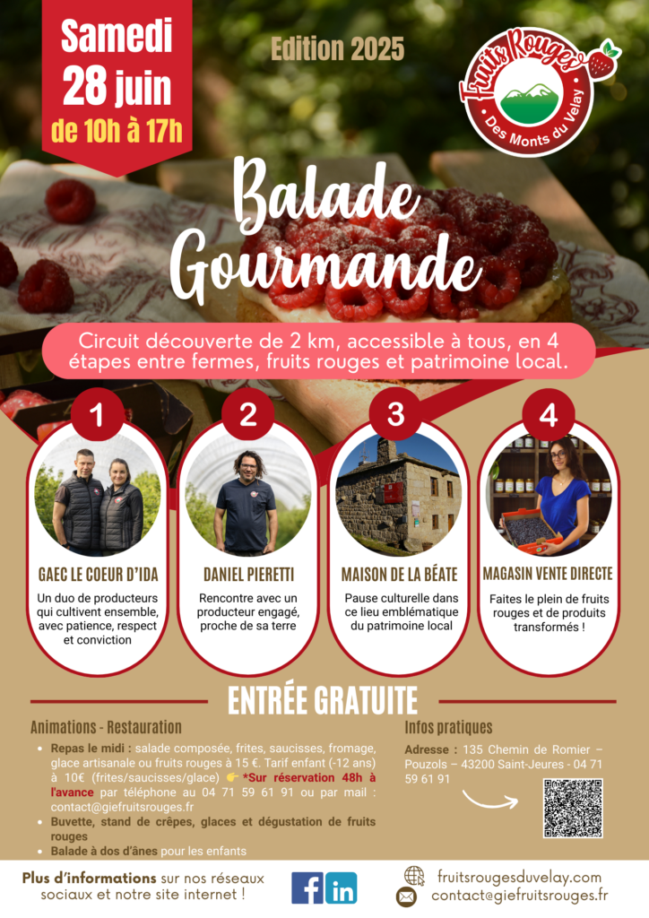 balade gourmande fruits rouges GIE producteurs fraise framboise